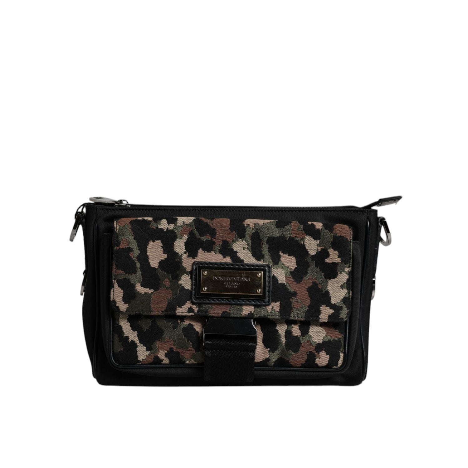 Dolce & Gabbana Multicolor Leopard Jacquard Crossbody Bag
