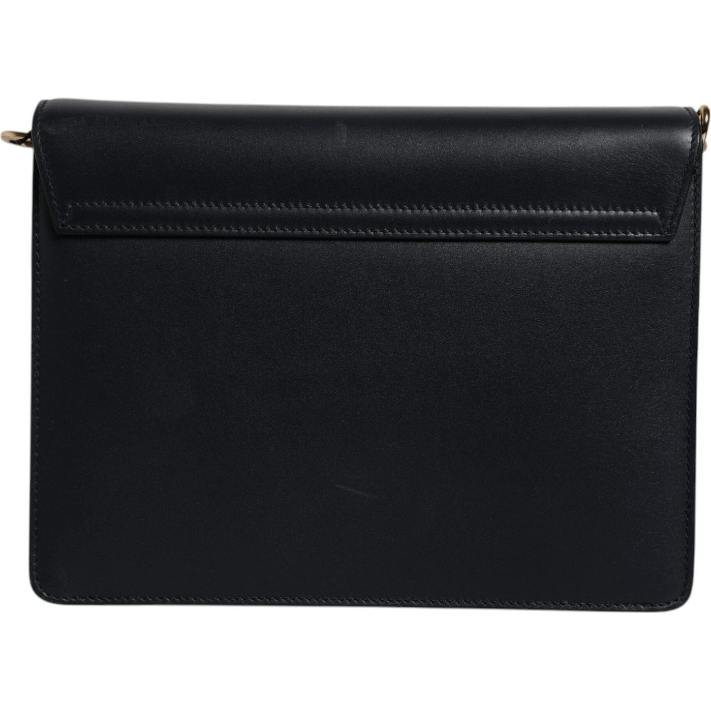 Dolce & Gabbana Black Calfskin Leather Shoulder Strap Bag