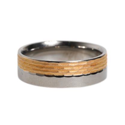 Dolce & Gabbana Gold Silver Tone Real Brass DG Logo Ring