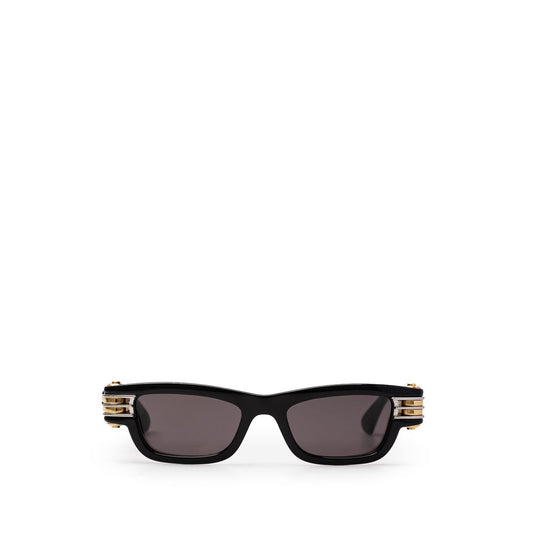 Bottega Veneta Black Haircalf Sunglass