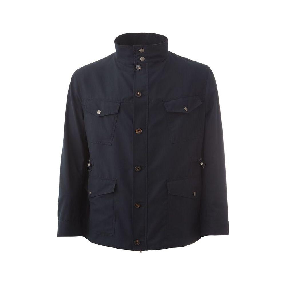 优雅羊毛混纺男士夹克