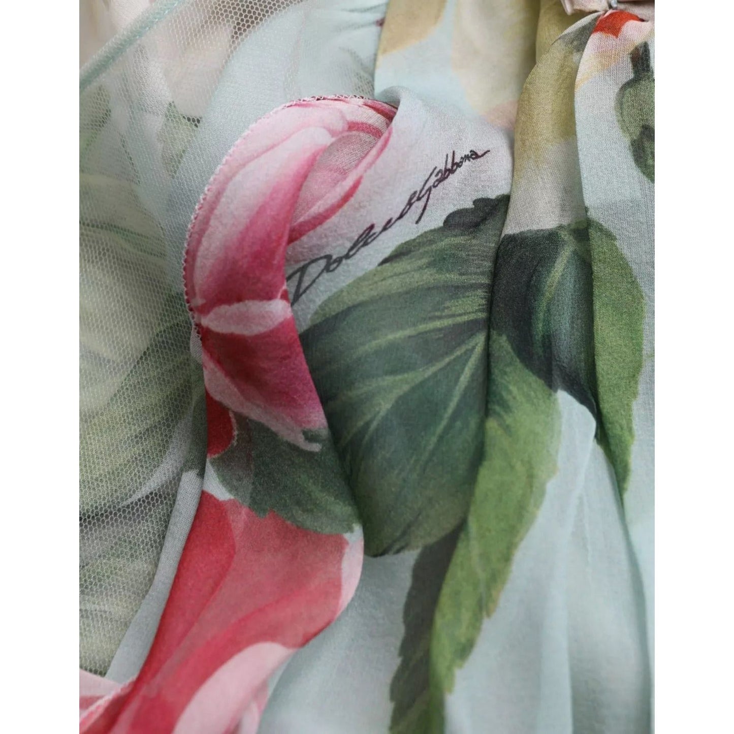 Dolce & Gabbana Blue Floral Print Tiered Long Maxi Dress DR81578-44