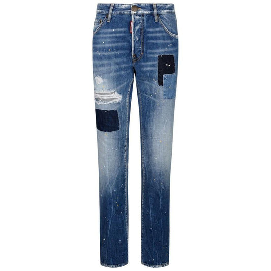 Dsquared² Blue Cotton Jeans & Pant