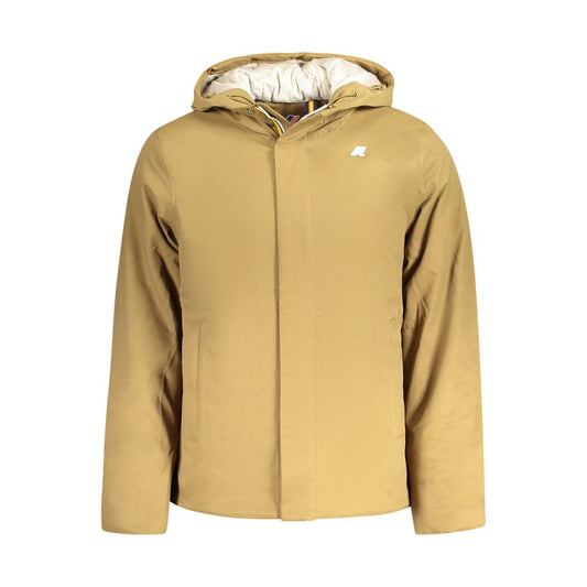 K-WAY Brown Polyester Men Jacket KW-34219-XXL