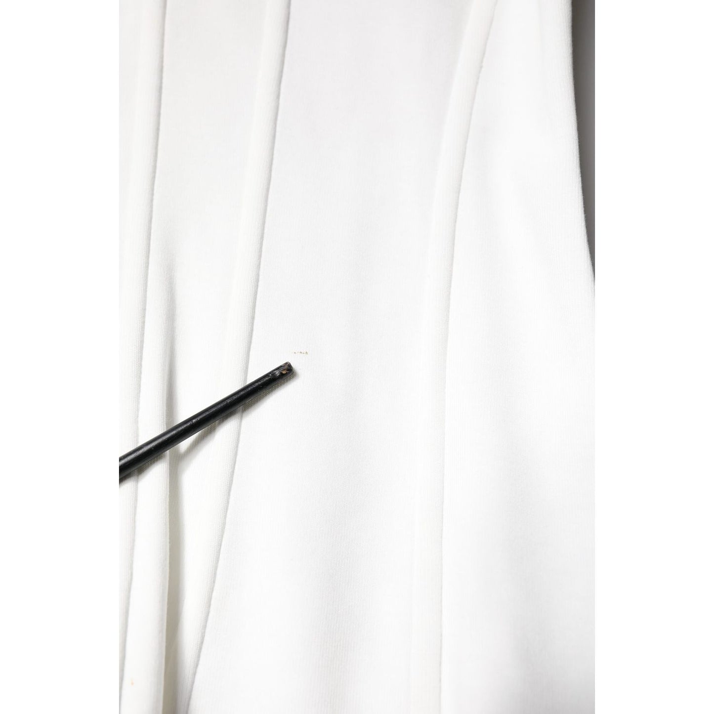 Dolce & Gabbana White Cotton Blend 3/4 Sleeves Blouse Top