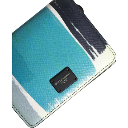 Dolce & Gabbana Multicolor Leather DG Logo Bifold Card Holder Wallet