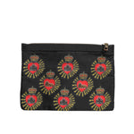 Dolce & Gabbana Black Red Nylon Sacred Heart Clutch Pouch Bag