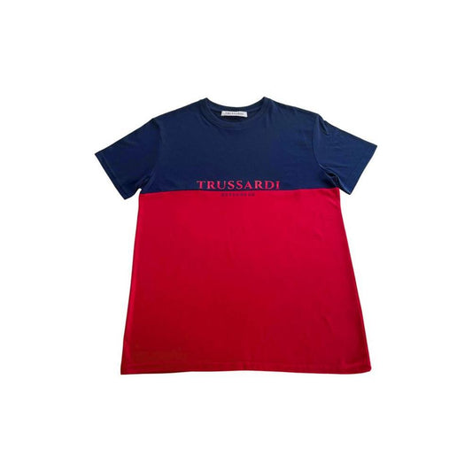 Trussardi Beachwear Red Cotton Men's T-Shirt