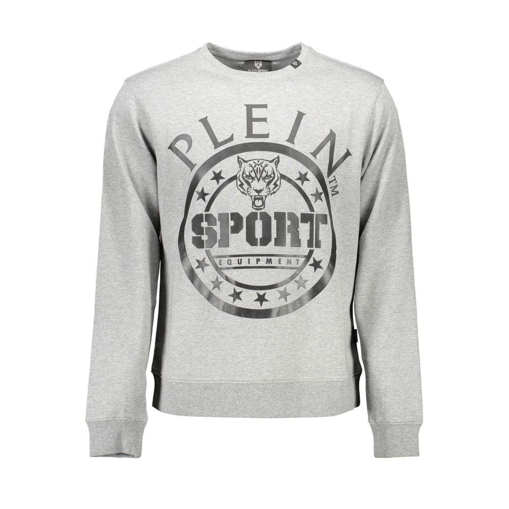 Plein Sport Gray Cotton Sweatshirt