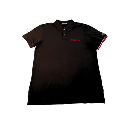 Iceberg Black Cotton Men Polo Shirt