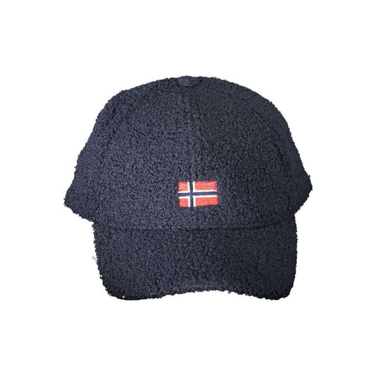 Norway 1963 blue polyester men's cap featuring an embroidered flag logo and textured finish, perfect for style and comfort.