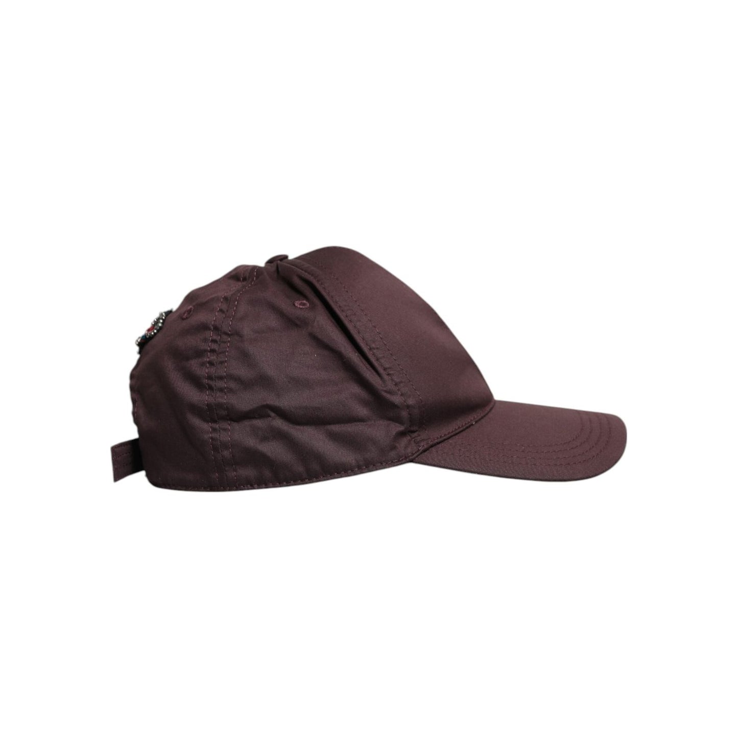 Dolce & Gabbana Brown Cotton DG Crown 6 Panels Baseball Cap