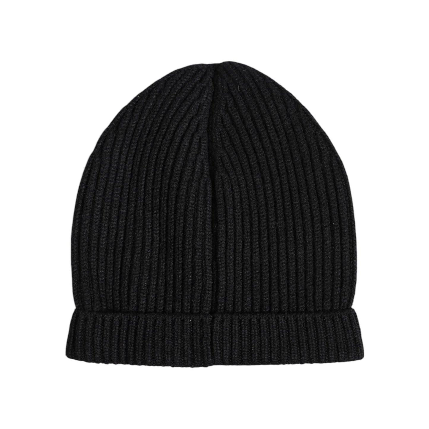 Dolce & Gabbana Black Cashmere Knitted Winter Beanie Hat HAT9849