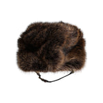 Dolce & Gabbana Brown Fur Women Bucket Hat