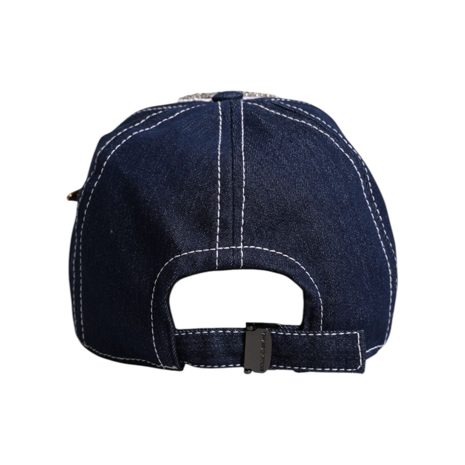 Dolce & Gabbana Blue Crystal Embellishment Baseball Cap
