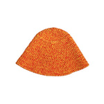 Dolce & Gabbana Orange Cotton Crochet DG Logo Bucket Hat