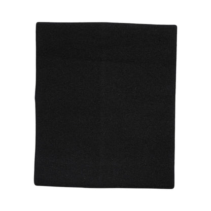 Dolce & Gabbana Black Cashmere Knitted Neck Warmer Foulard Scarf