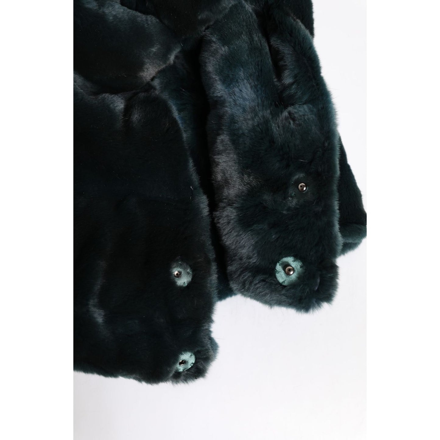 Dolce & Gabbana Black Weasel Fur Womens Beanie Hat