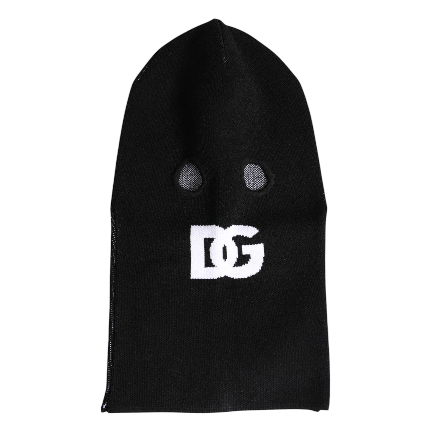 Dolce & Gabbana Black Cashmere Knitted Ski Mask Balaclava Hat HAT9730