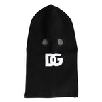 Dolce & Gabbana Black Cashmere Knitted Ski Mask Balaclava Hat HAT9730