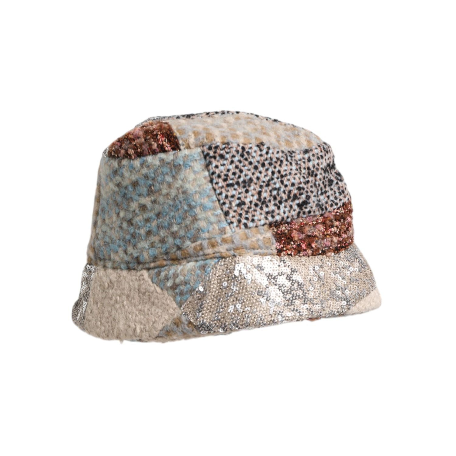 Dolce & Gabbana Multicolor Patchwork Embellished Bucket Hat