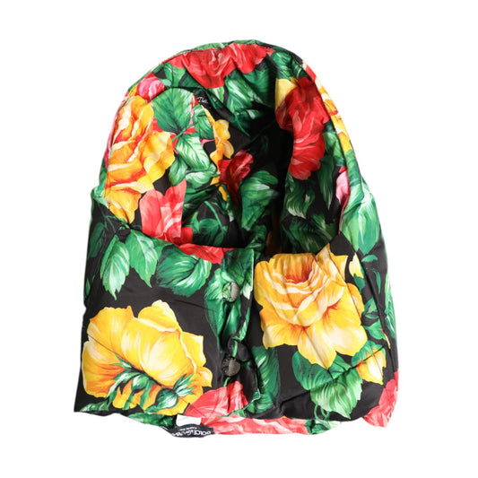 Dolce & Gabbana Multicolor Floral Print Whole Head Wrap Hat