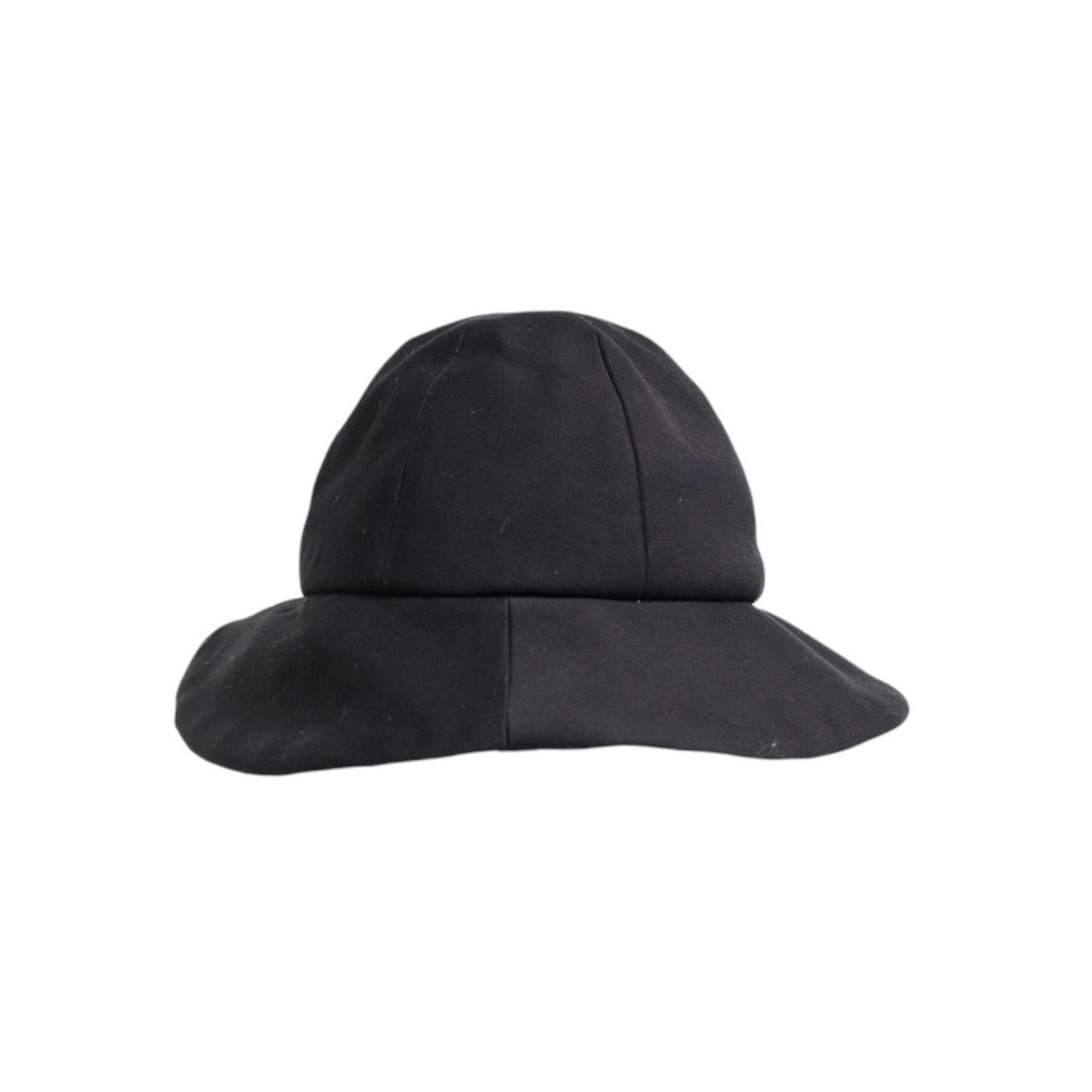 Dolce & Gabbana Black Cotton Wide Brim Bucket Hat