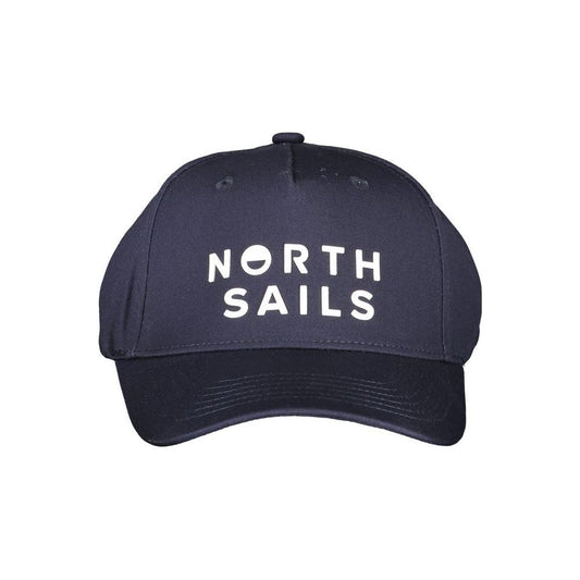 Blue North Sails adjustable visor hat, organic cotton, M/L size with logo print, ideal for outdoor activities.