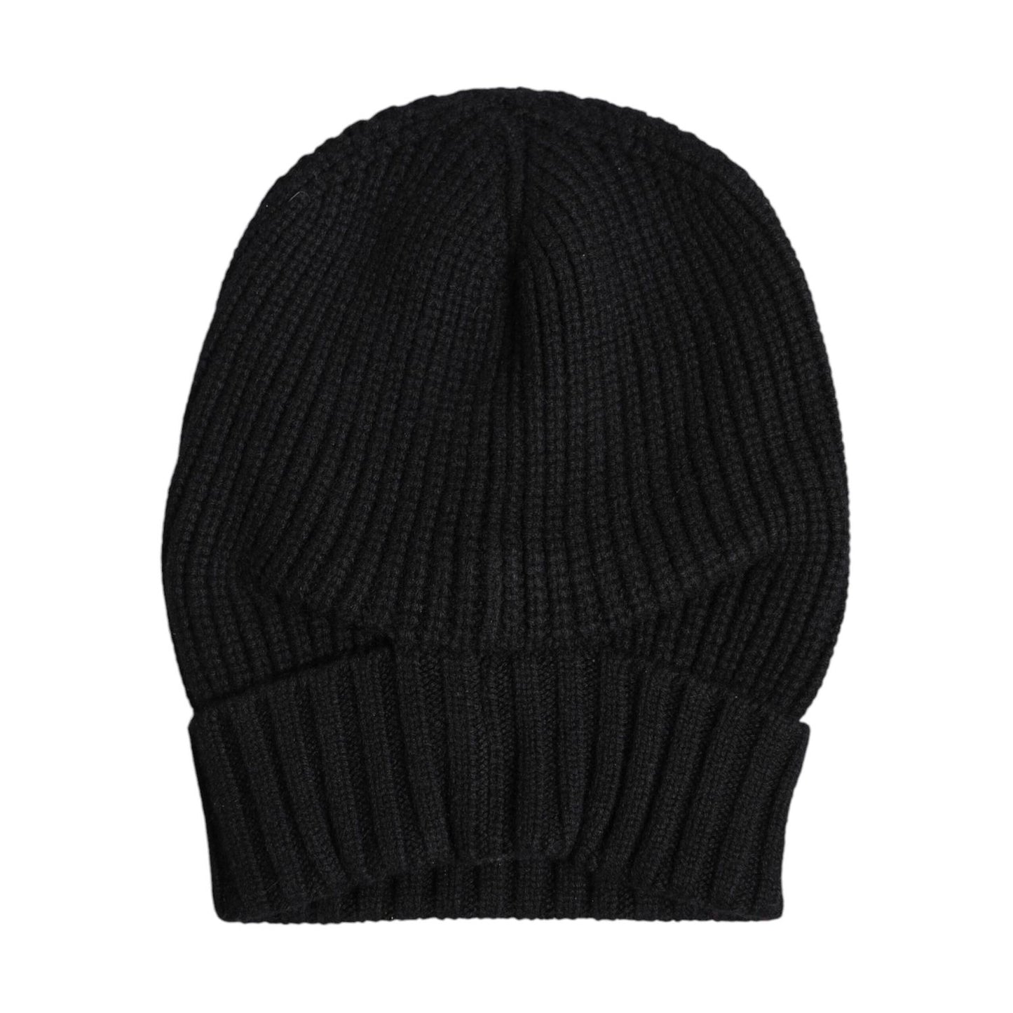 Dolce & Gabbana Black Cashmere Knitted Winter Beanie Hat HAT9846