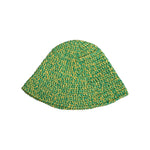 Dolce & Gabbana Green Cotton Crochet DG Logo Bucket Hat