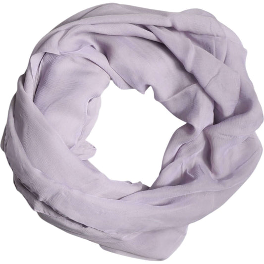Dolce & Gabbana purple silk rectangle wrap shawl scarf, 100% silk, Italy made, 120cm x 194cm.