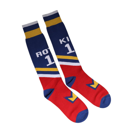 Dolce & Gabbana Multicolor Cotton Stretch Over Calf Socks