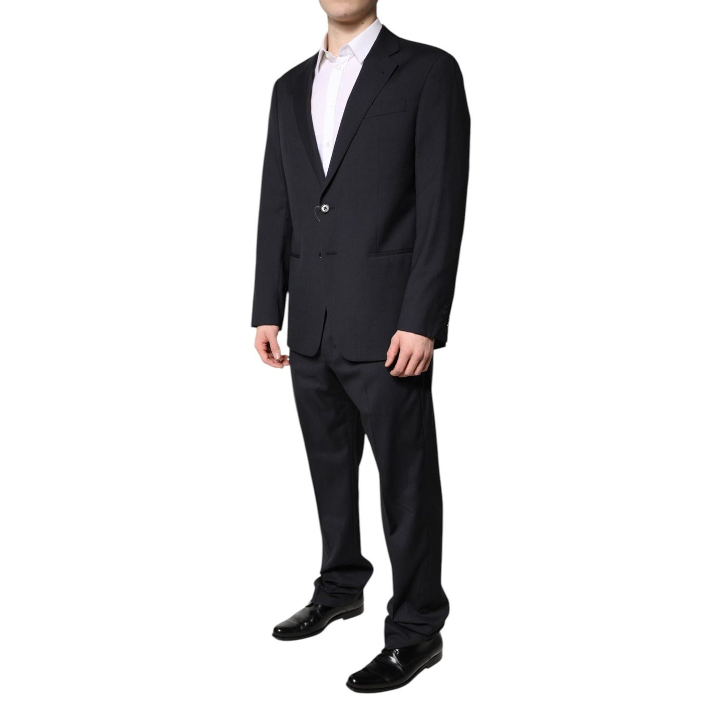 Emporio Armani Black Single Breasted Formal 2 Piece Suit