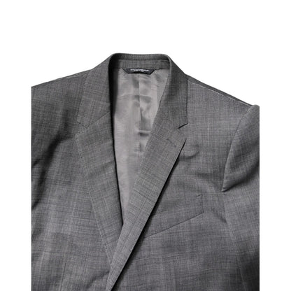Dolce & Gabbana Gray Wool Single Breasted 2 Piece Suit