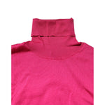 Dolce & Gabbana Pink Silk Knitted Turtleneck Cropped Top TSH878507-38