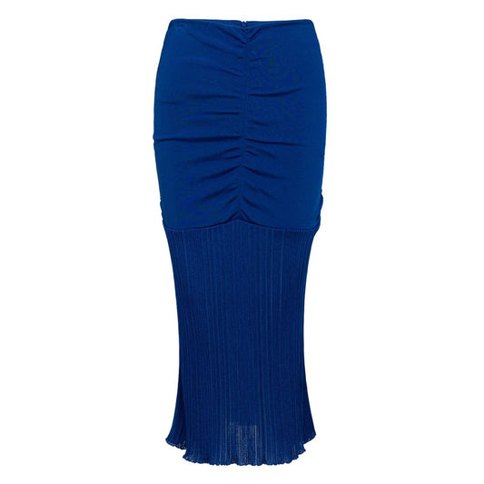 Tom Ford Blue Viscose Midi Skirt