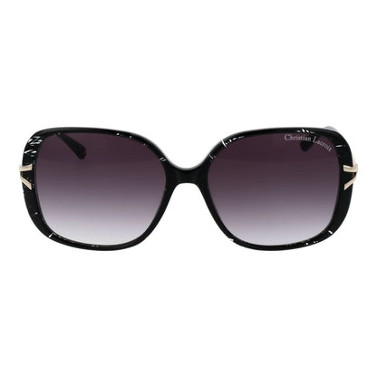 Christian Lacroix Black Acetate Sunglasses