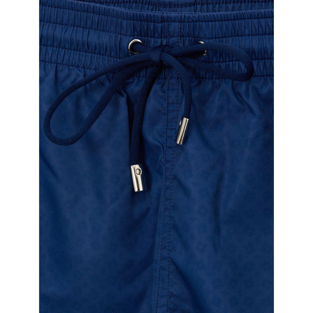 Canali Blue Polyester Swim Short CA-9190673-M