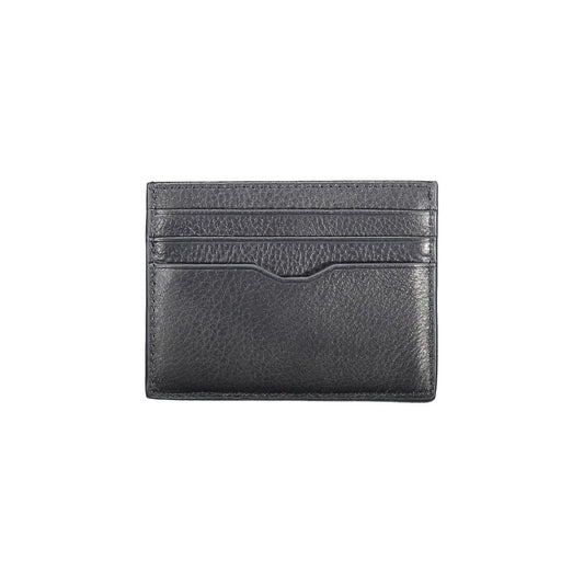 Tommy Hilfiger blue leather men's wallet with sleek design and iconic logo, perfect for organizing cards and cash in style.