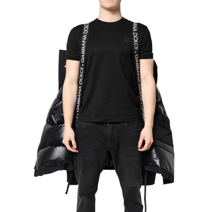 Dolce & Gabbana Black Nylon Full Zip Hooded Parka Jacket