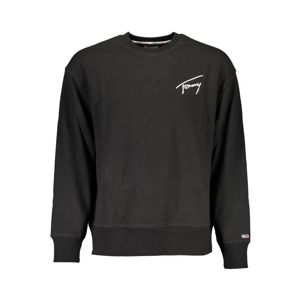 Tommy Hilfiger Black Cotton Men Sweater TO-37267-XL