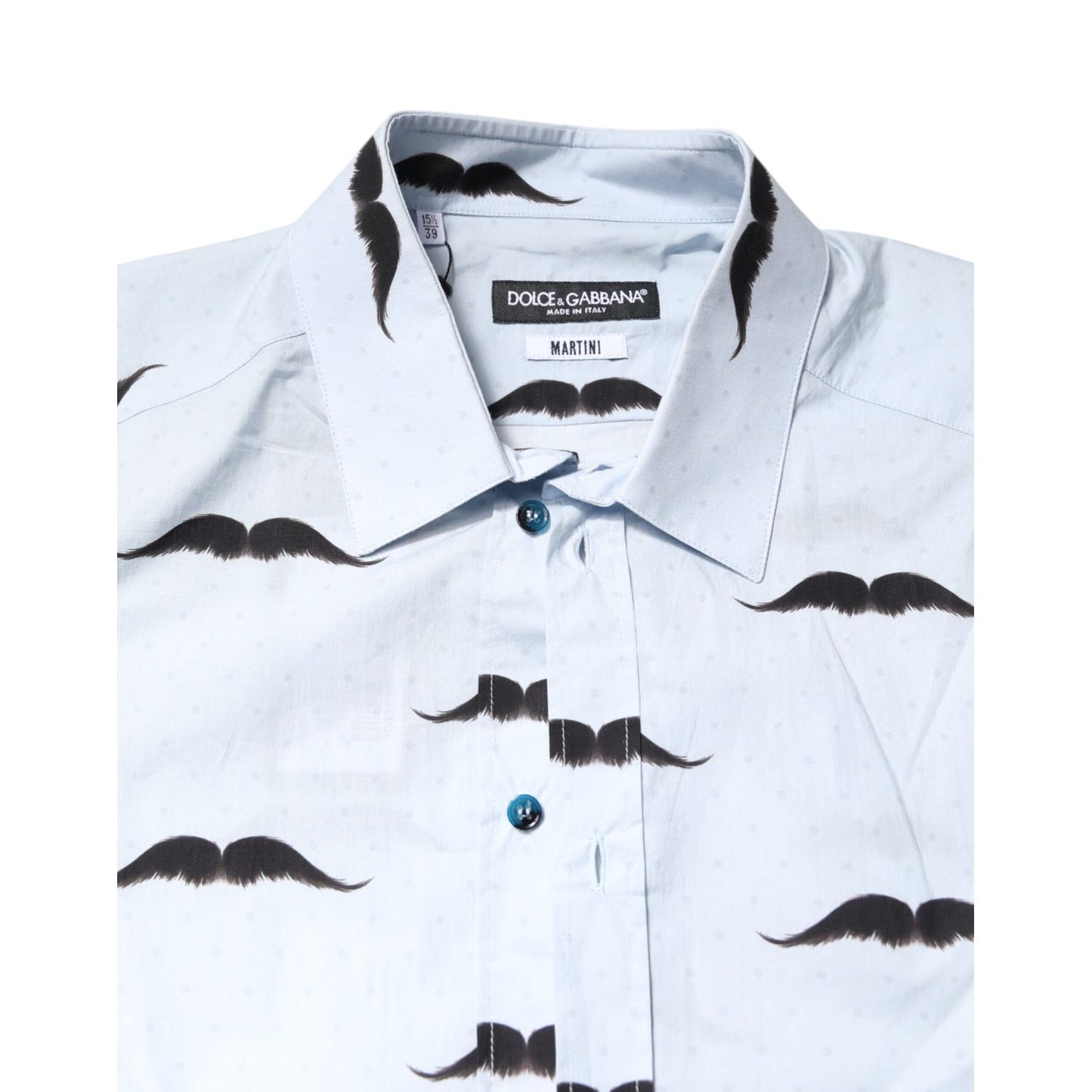 Dolce & Gabbana Light Blue Cotton MARTINI Formal Dress Shirt