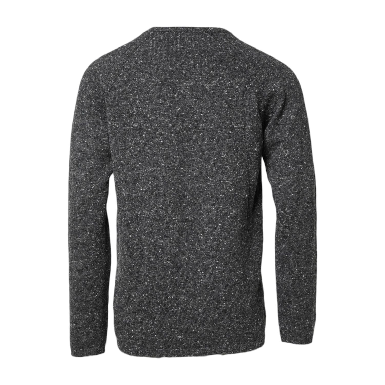 Dolce & Gabbana Gray Wool Knitted Round Neck Pullover Sweater