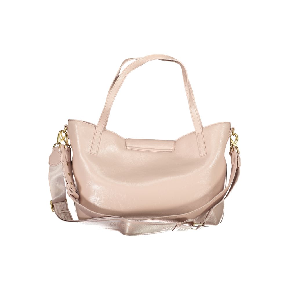 Front view with bag zipped and handles upright.
