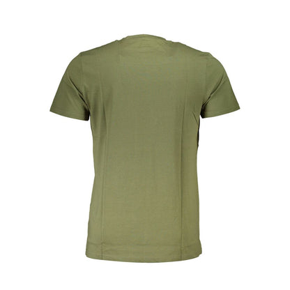 Cavalli Class Green Cotton Men T-Shirt