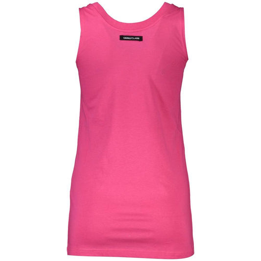 Cavalli Class Pink Cotton Women Top