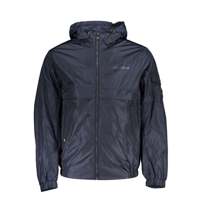 Tommy Hilfiger Blue Nylon Jackets & Coat