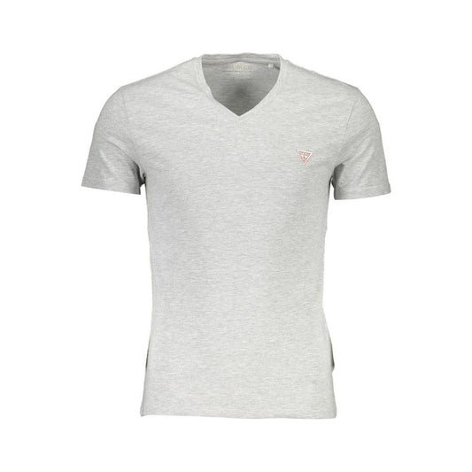 Guess Jeans Gray Cotton Men T-Shirt
