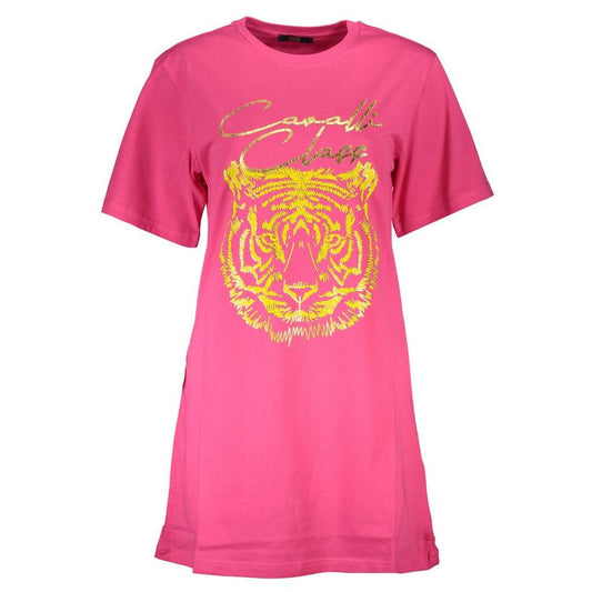 Cavalli Class Pink Cotton Women Top