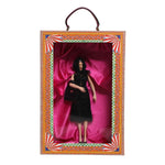 Dolce & Gabbana Black Dress Ceramic Porcelain Fashion Leather Sicily Dolls